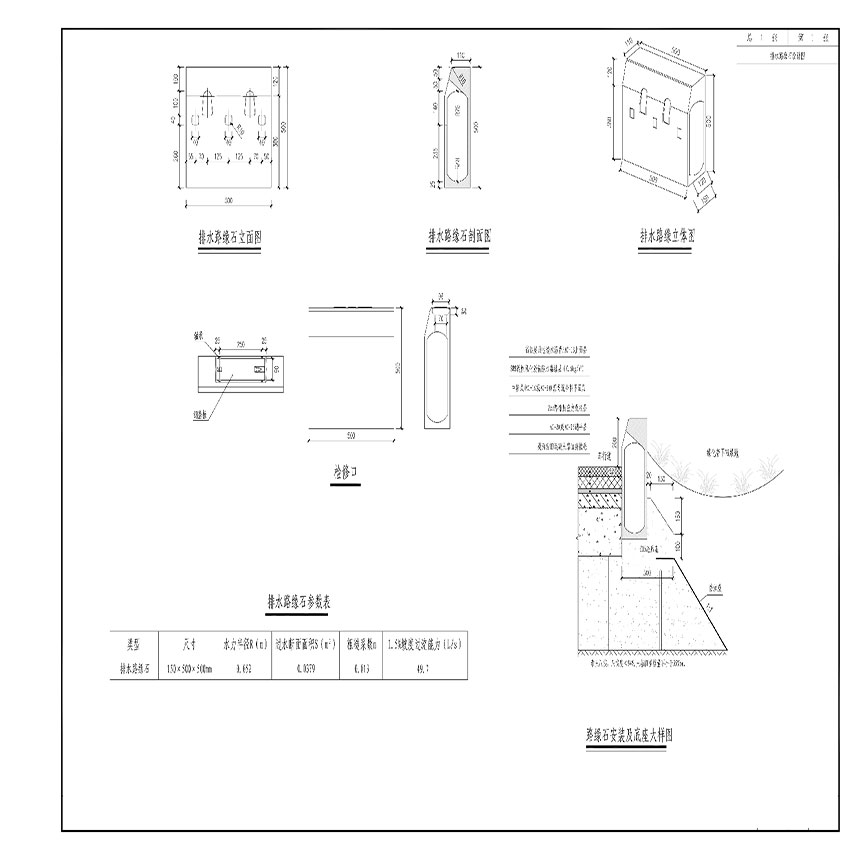 公路成品排水溝施工方案